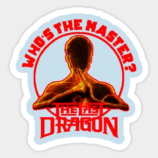 bruce leroy the master Sticker